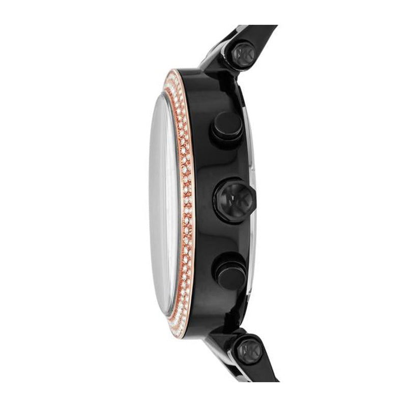Michael Kors Parker Diamonds Black Dial Black Steel Strap Watch for Women - MK5885 Buy Now By Michael Kors