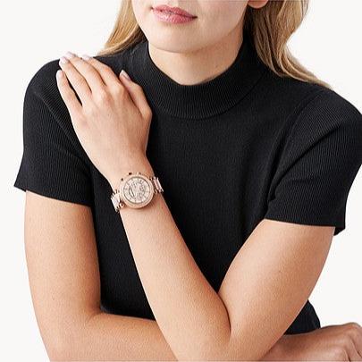 Michael Kors Parker Pink Dial Two Tone Steel Strap Watch for Women - MK5896 Buy Now By Michael Kors