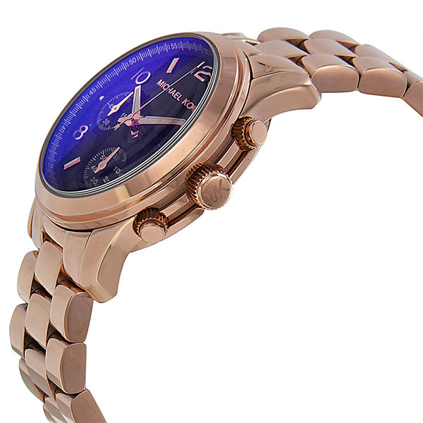 Michael Kors Runway Iridescent Dial Rose Gold Steel Strap Watch for Women - MK5940 Buy Now By Michael Kors