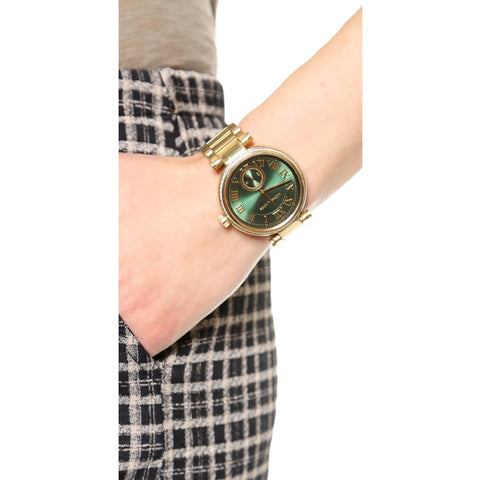 Michael Kors Skylar Green Dial Gold Steel Strap Watch for Women - MK6065 Buy Now By Michael Kors