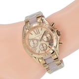 Michael Kors Bradshaw Rose Gold Dial Two Tone Steel Strap Watch for Women - MK6066 Buy Now By Michael Kors