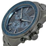 Michael Kors Wren Chronograph Quartz Blue Dial Grey Steel Strap Watch For Women - MK6097 Buy Now By Michael Kors