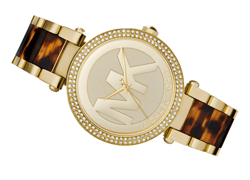 Michael Kors Parker Chronograph Gold Dial Two Tone Steel Strap Watch for Women - MK6109 Buy Now By Michael Kors