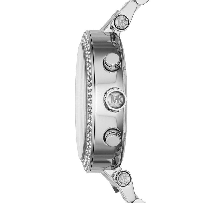 Michael Kors Parker Chronograph Blue Dial Silver Steel Strap Watch for Women - MK6117 Buy Now By Michael Kors