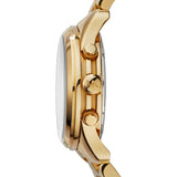 Michael Kors Runway Chronograph Orange Dial Gold Steep Strap Watch For Women - MK6162 Buy Now By Michael Kors