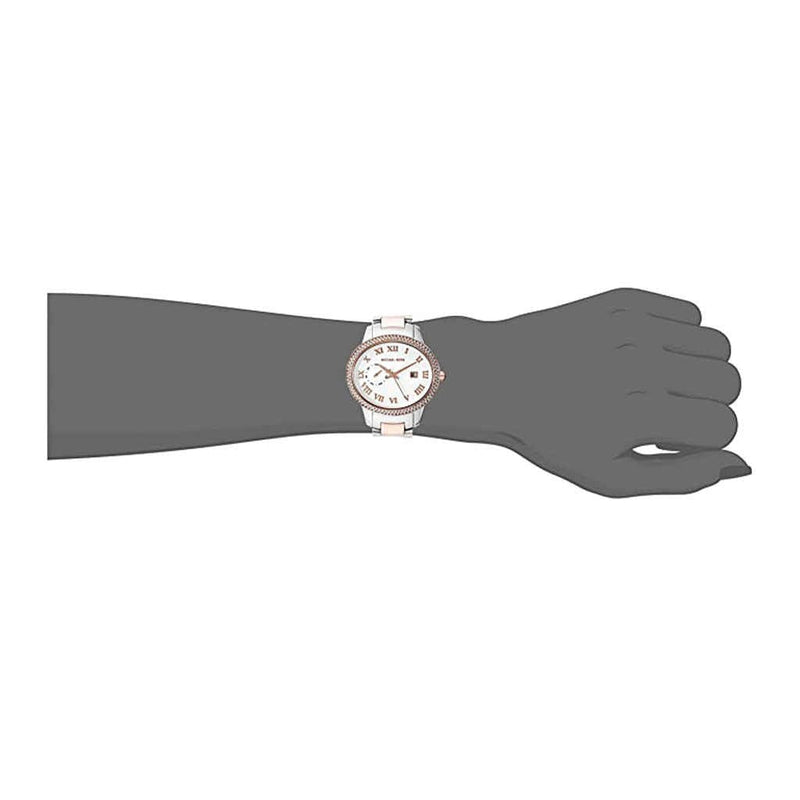 Michael Kors Whitley Analog White Dial Two Tone Steel Strap Watch For Women - MK6228 Buy Now By Michael Kors