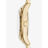 Michael Kors Layton Pave Blue Dial Gold Steel Strap Watch for Women - MK6243 Buy Now By Michael Kors
