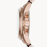 Michael Kors Bradshaw Burgundy Dial Two Tone Steel Strap Watch for Women - MK6270 Buy Now By Michael Kors