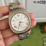 Michael Kors Bryn Silver Dial Silver Steel Strap Watch For Women - MK6277 Buy Now By Michael Kors