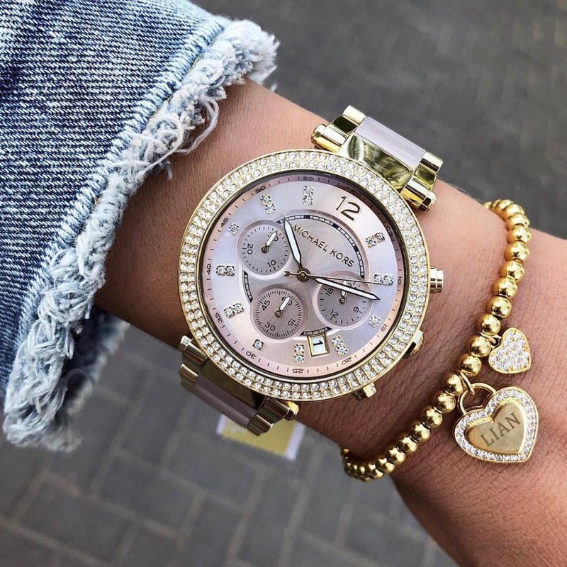 Michael Kors Parker Gold Dial Two Tone Steel Strap Watch for Women - MK6326 Buy Now By Michael Kors