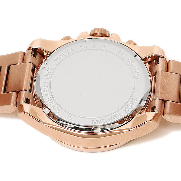 Michael Kors Brecken Chronograph Quartz Rose Gold Dial Rose Gold Steel Strap Watch For Women - MK6367 Buy Now By Michael Kors