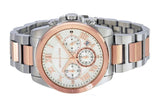 Michael Kors Brecken Chronograph White Dial Two Tone Steel Strap Watch For Women - MK6368 Buy Now By Michael Kors