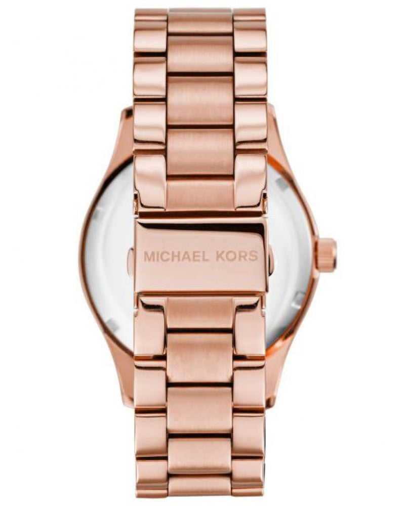 Michael Kors Layton Rose Gold Dial Rose Gold Steel Strap Watch for Women - MK6395 Buy Now By Michael Kors