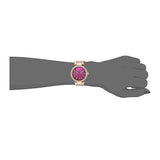 Michael Kors Mini Parker Multi-Function Plum Mother of Pearl Dial Rose Gold Steel Strap Watch For Women - MK6403 Buy Now By Michael Kors