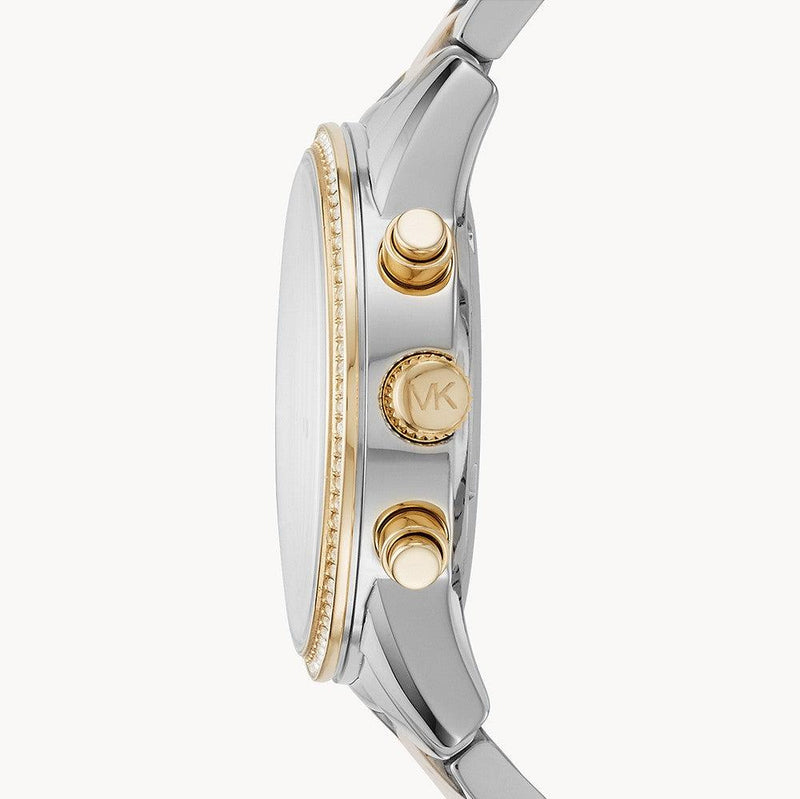 Michael Kors Ritz White Dial Two Tone Steel Strap Watch for Women - MK6474 Buy Now By Michael Kors