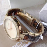 Michael Kors Parker Mother Of Pearl White Dial Two Tone Steel Strap Watch For Women - MK6518 Buy Now By Michael Kors