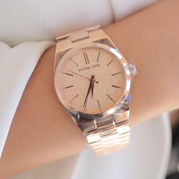 Michael Kors Channing Quartz Rose Gold Dial Rose Gold Steel Strap Watch For Women - MK6624 Buy Now By Michael Kors