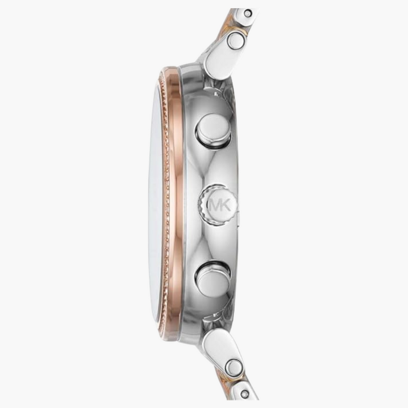 Michael Kors Sofie Chronograph White Dial Two Tone Steel Strap Watch For Women - MK6688 Buy Now By Michael Kors