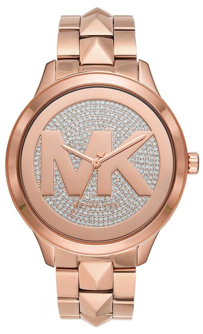 Michael Kors Runway Mercer Quartz Rose Gold Dial Rose Gold Steel Strap Watch For Women - MK6736 Buy Now By Michael Kors