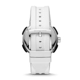 Michael Kors Sidney Multifunction Black Dial White Silicone Strap Watch For Women - MK6947 Buy Now By Michael Kors