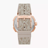 Michael Kors Sidney Chronograph White Dial Beige Leather Strap Watch For Women - MK6949 Buy Now By Michael Kors