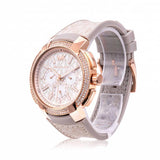 Michael Kors Sidney Chronograph White Dial Beige Leather Strap Watch For Women - MK6949 Buy Now By Michael Kors