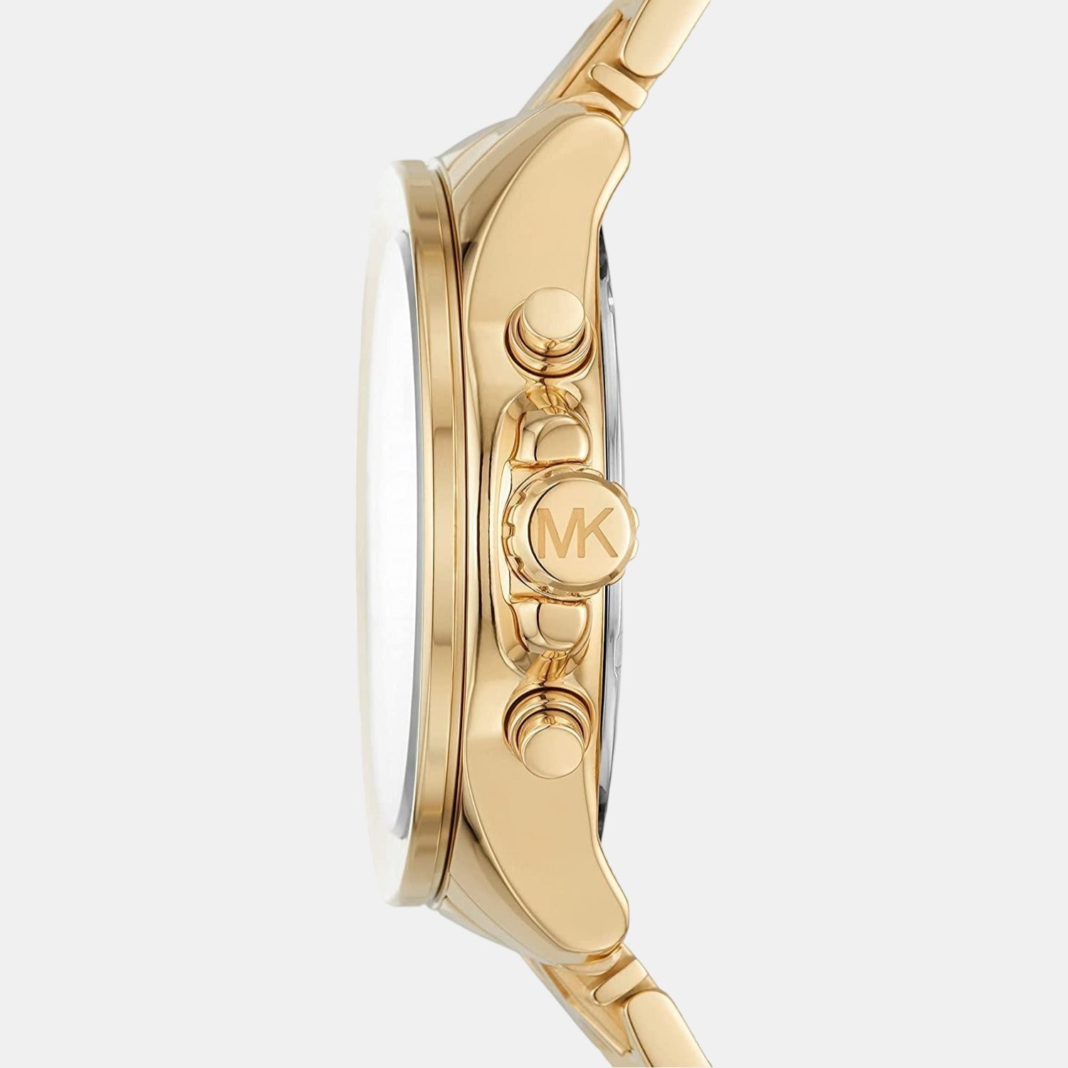 Michael Kors Wren Chronograph Gold Dial Gold Steel Strap Watch for Women - MK6952