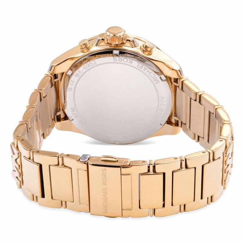 Michael Kors Wren Chronograph Gold Dial Gold Steel Strap Watch for Women - MK6952 Buy Now By Michael Kors
