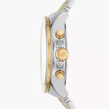 Michael Kors Wren Chronograph Crystals Silver Two Tone Steel Strap Watch for Women - MK6953 Buy Now By Michael Kors