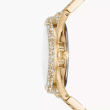 Shop Michael Kors Camille Pavé Crystals Gold Dial Gold Steel Strap Watch for Women - MK6958 in USA