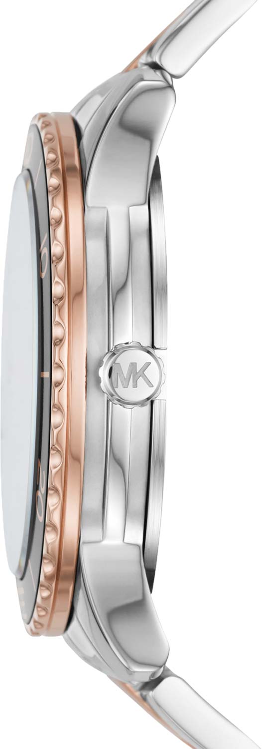 Michael Kors Runway Quartz Black Dial Two Tone Steel Strap Watch For Women - MK6960 Buy Now By Michael Kors