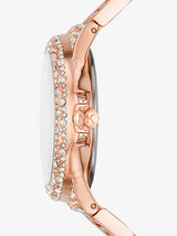 Michael Kors Camille Multifunctional Crystals Rose Gold Dial Rose Gold Steel Strap Watch for Women - MK6961 Buy Now By Michael Kors