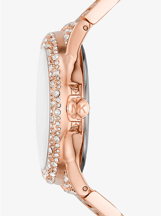 Michael Kors Camille Multifunctional Crystals Rose Gold Dial Rose Gold Steel Strap Watch for Women - MK6961 Buy Now By Michael Kors