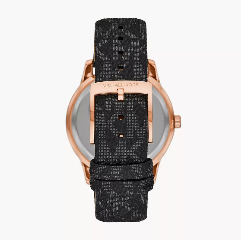 Michael Kors Tibby Multifunction Black Dial Black Leather Strap Watch For Women - MK6968 Buy Now By Michael Kors