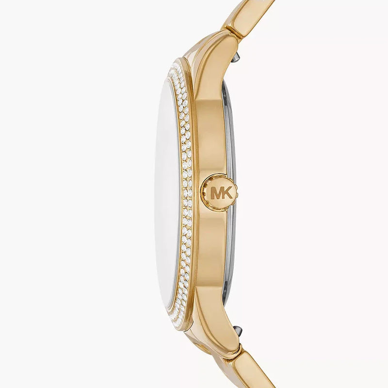 Michael Kors Tibby Multifunction White Dial Gold Steel Strap Watch for Women - MK6969 Buy Now By Michael Kors