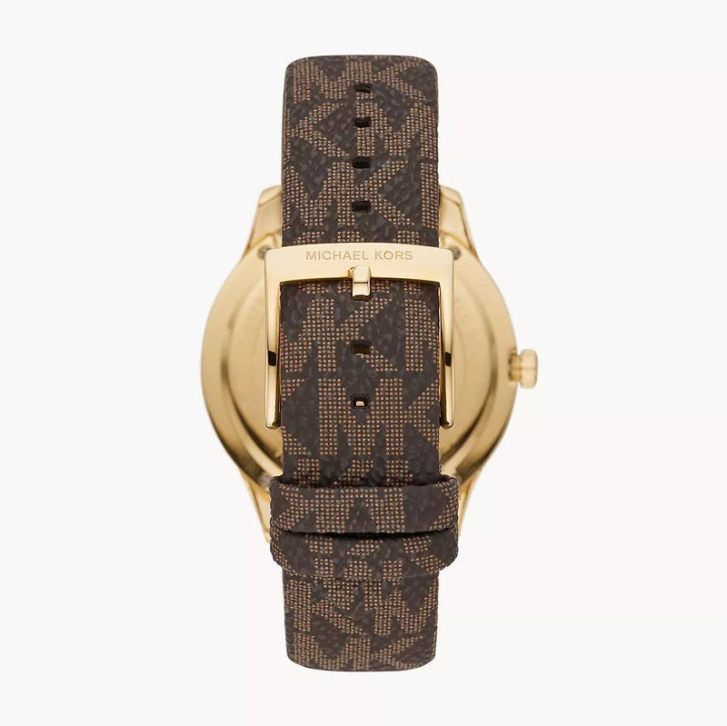 Michael Kors Runway Quartz Black Dial Brown Leather Strap Watch For Women - MK6979 Buy Now By Michael Kors