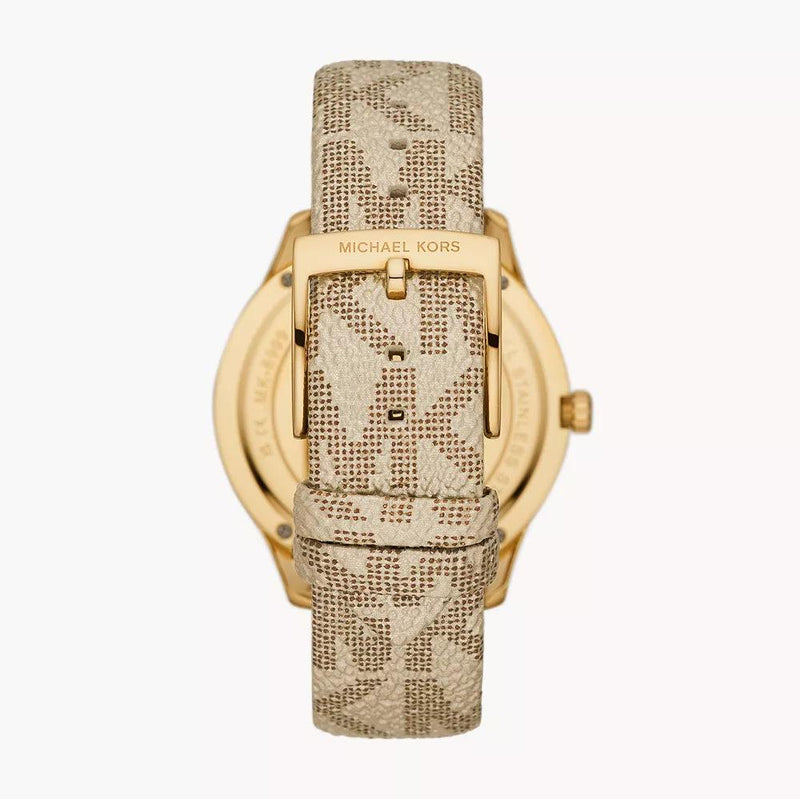 Michael Kors Jaycie Quartz Gold Dial White Leather Strap Watch for Women - MK2861 Buy Now By Michael Kors