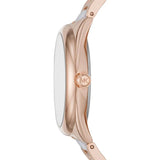 Michael Kors Janelle Three Hand Rose Gold Dial Two Tone Steel Strap Watch For Women - MK7134 Buy Now By Michael Kors