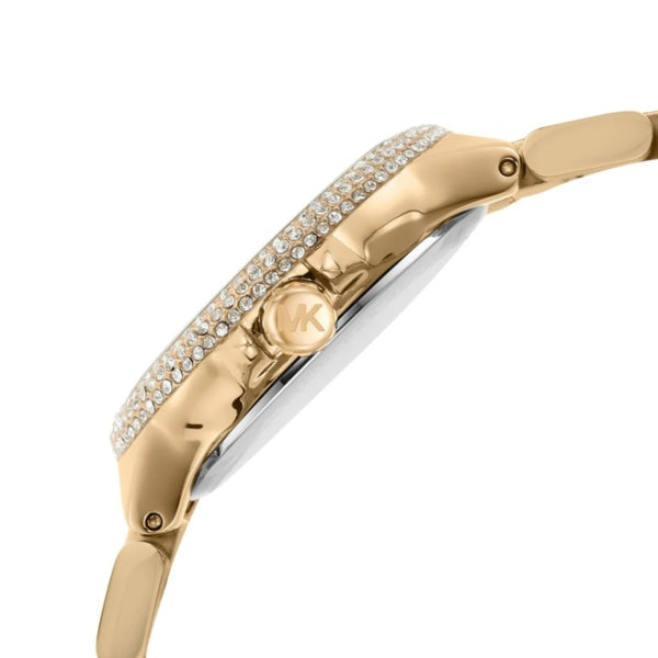 Michael Kors Camille Analog Red Dial Gold Steel Strap Watch For Women - MK7196 Buy Now By Michael Kors