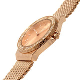 Michael Kors Lennox Three Hand Rose Gold Dial Rose Gold Mesh Strap Watch For Women - MK7336 Buy Now By Michael Kors