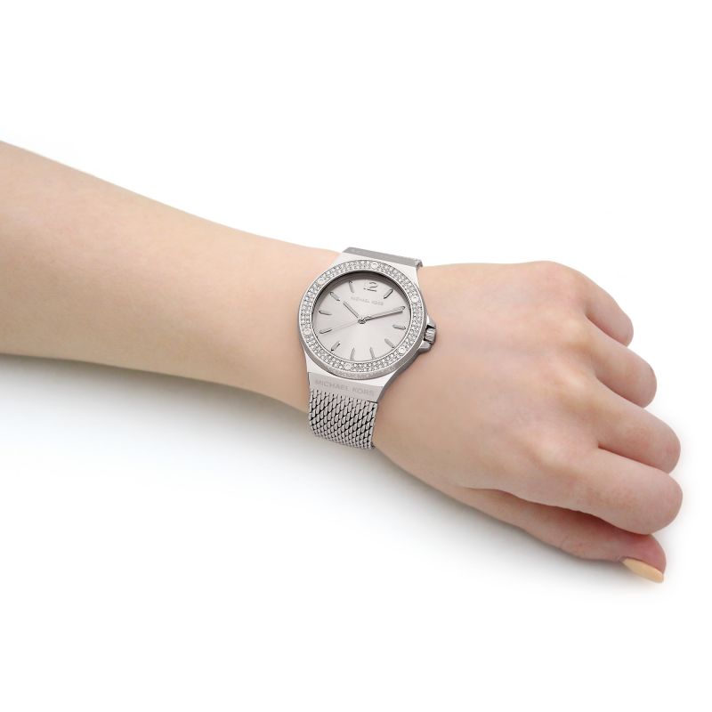 Michael Kors Lennox Three-Hand Silver Dial Silver Steel Strap Watch For Women - MK7337 Buy Now By Michael Kors