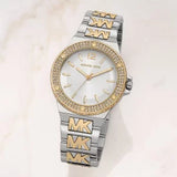 Michael Kors Lennox Three Hand Silver Dial Two Tone Steel Strap Watch For Women - MK7338 Buy Now By Michael Kors
