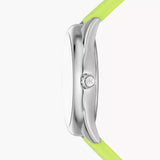 Michael Kors Janelle Three Hand Neon Green Dial Neon Green Rubber Strap Watch For Women - MK7351 Buy Now By Michael Kors
