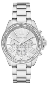 Michael Kors Wren Chronograph Silver Dial Silver Steel Strap Watch for Women - MK7429 Buy Now By Michael Kors