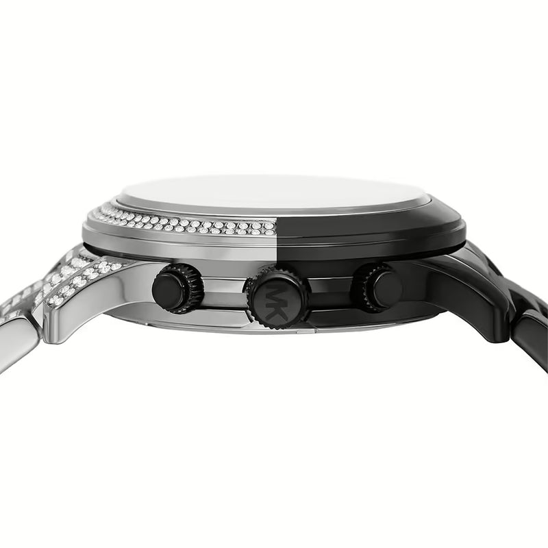 Michael Kors Runway Pavé Black Dial Two Tone Steel Strap Watch for Women - MK7433 Buy Now By Michael Kors