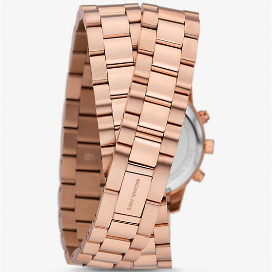 Michael Kors Runway Chronograph Analog Rose Gold Dial Rose Gold Steel Strap Watch for Women - MK7453 Buy Now By Michael Kors