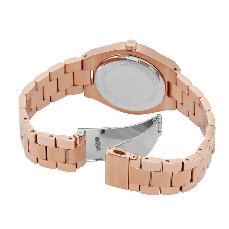 Michael Kors Channing Quartz Rose Gold Dial Rose Gold Steel Strap Watch For Women - MK6624 Buy Now By Michael Kors