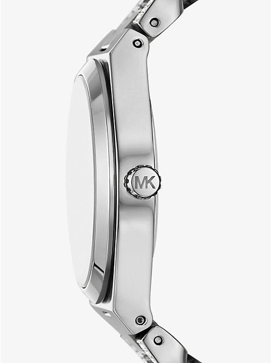 Michael Kors Lennox Pave Three-Hand Crystals Silver Dial Silver Steel Strap Watch for Women - MK7488 Buy Now By Michael Kors