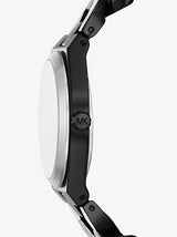 Michael Kors Lennox Analogue Black Dial Two Tone Steel Strap Watch for Women - MK7502 Buy Now By Michael Kors
