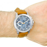 Michael Kors Ryker Chronograph Analog Blue Dial Brown Leather Strap Watch For Men - MK8518 Buy Now By Michael Kors